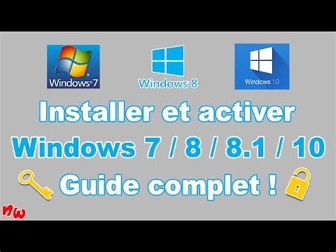 Installer clé dactivation windows 7 sans le disque dinstallation